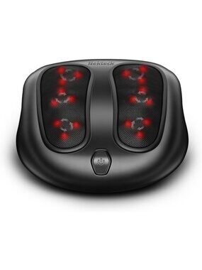 Shiatsu Heated Foot Massager Machine for Pain Relief, Neuropathy & Circulation